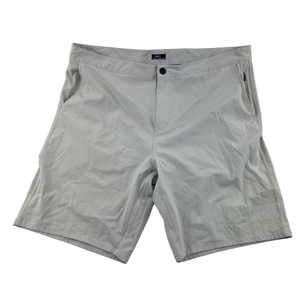 johnnie-O Stone Lt Brown Polyester Cotton Spandex Shorts Mens Size‎ 38X9.5